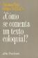 como se comenta un texto coloquial?