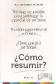 �C�mo resumir?