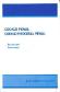 Codigo Penal  Codigo Procesal Penal