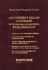 Dictmenes y fallos Judiciales de trascendencia histrica en el Paraguay