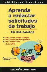 Aprenda a Redactar solicitudes de Trabajo