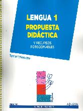 Lengua 1 Propuesta Didctica y recursos fotocopiables