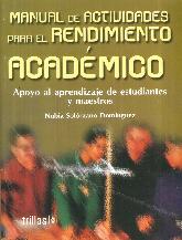 Rendimiento Acadmico Manual de actividades para el