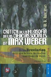 Crítica de la Filosofía de las Ciencias Sociales de Max Weber
