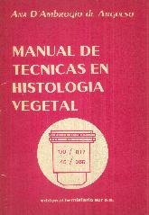 Manual de tcnicas en histologa vegetal