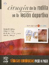 Cirugia de la rodilla en la lesion deportiva con DVD y pagina web con videos