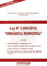 Organica Municipal Ley Nº 3966/2010