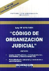 Cdigo de organizacin judicial ley 879/1981
