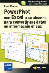 PowerPivot con Excel a su alcance para convertir sus datos en información eficaz