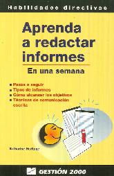 Aprenda a redactar informes en una semana