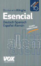 Diccionario Bilinge Esencial Deutsch Spanisch Espaol Alemn