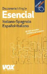 Diccionario Bilinge Esencial Italiano Spagnolo Espaol Italiano