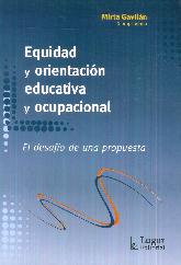 Equidad y orientacin educativa y ocupacional