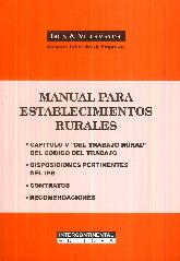 Manual para establecimientos rurales