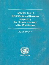 Advance text of resolutions and decisions the General Assembly at its 52nd session