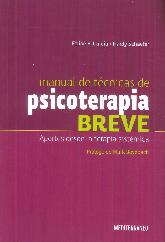 Manual de Tcnicas de Psicoterapia Breve