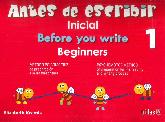 Antes de Escribir Inicial Before You Write 1