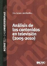 Anlisis de los contenidos en televisin (2005-2010)