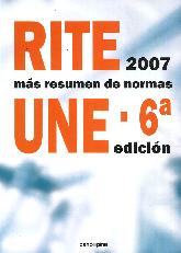 RITE 2007 ms resumen de normas UNE