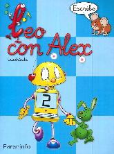 Leo con Alex. Escritura 2. Cuadrcula Educacin Infantil