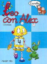 Leo con Alex. Escritura 4. Cuadrcula Educacin Infantil