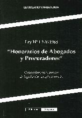 Honorarios de Abogados y Procuradores Ley 1376/1988