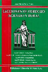 Lecciones de Derecho Agrario y Rural