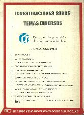 Investigaciones sobre temas diversos