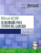Manual ACSM de Nutrición para Ciencias del Ejercicio