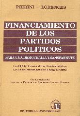 Financiamiento de los partidos polticos : para una democracia transparente