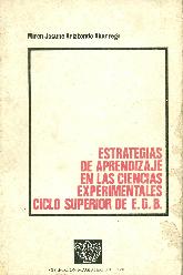 Estrategias de aprendizaje en las ciencias experimentales.