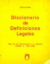Diccionario de Definiciones Legales