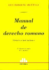 Manual de Derecho Romano