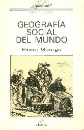 Geografia Social del Mundo