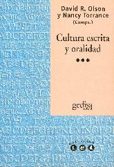 Cultura escrita y oralidad