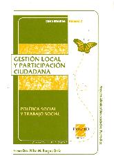 Gestion local y participacion ciudadana, politica social y trabajo social