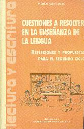 Cuestiones a resolver en la enseanza de la lengua