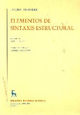 Elementos de sintaxis estructural 2 Tomos