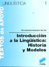 Introduccin a la lingistica : historia y modelos