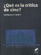 Qu es la crtica de cine?