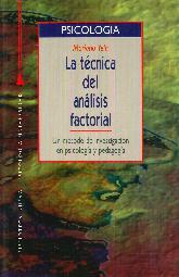 La tcnica del anlisis factorial