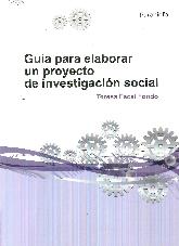 Gua para elaborar un proyecto de investigacin social