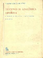 Lecciones de lingstica espaola