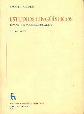 Estudios lingisticos. Temas hispanoamericanos