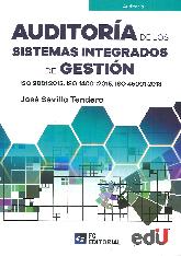 Auditora de los Sistemas Integrados de Gestin ISO 9001: 20105, ISO 14001: 2015, ISO 45001: 2018