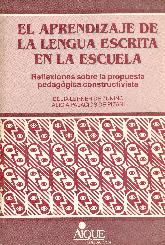 El aprendizaje de la lengua escrita en la escuela