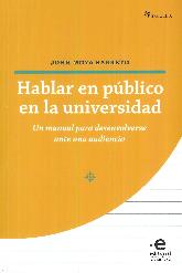 Hablar en Pblico en la Universidad