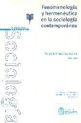 Fenomenologa y Hermenutica en la Sociologa Contempornea