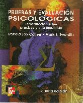 Pruebas y evaluaciones psicologicas Introduccion a las pruebas y a la medicion