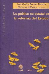 Lo pblico no estatal en la reforma del estado